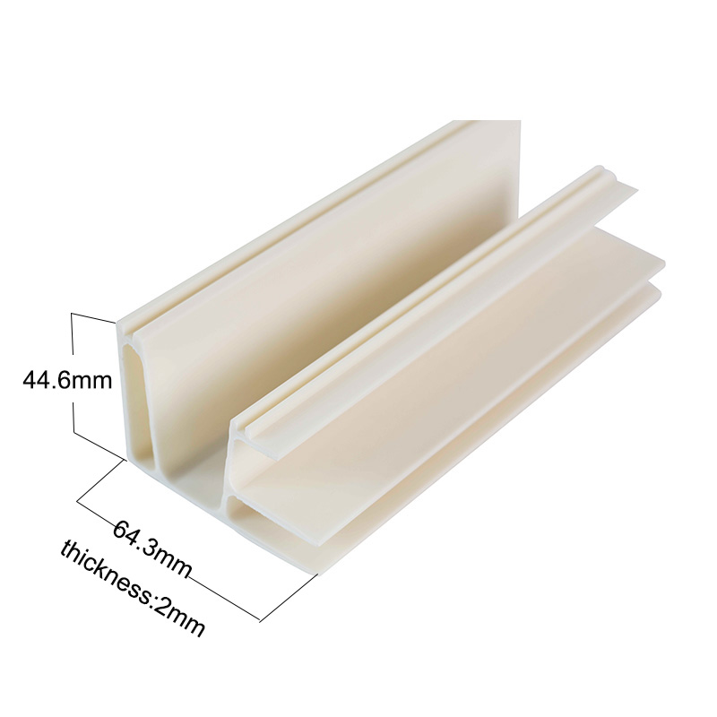 Niet-standaard Aangepaste pvc-profielcentrale pvc-profielleverancier pvc profieltrim in China