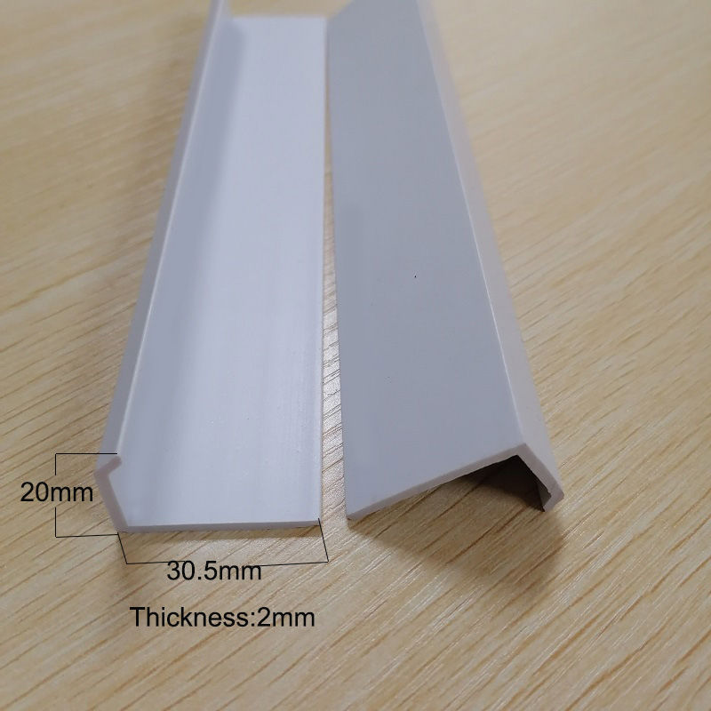 pvc Plastic l vormig channel profile pvc protection sections trim Angle Trim